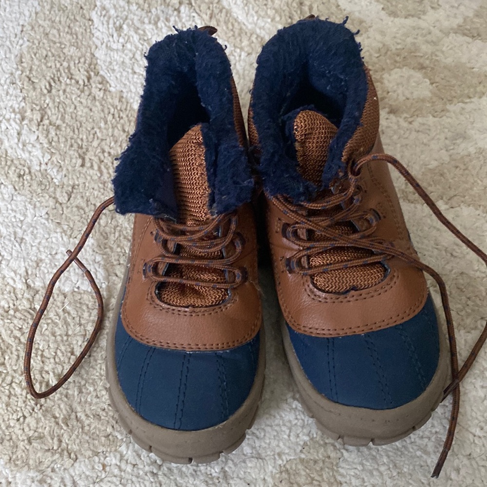 Gently used boys shoes. Still more wear to them.